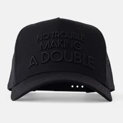 Trucker Cap 3D No Trouble Making a Double Svart>Bogeys & Birdies