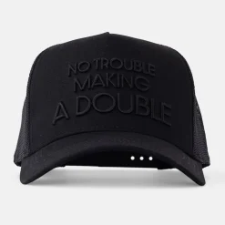 Trucker Cap 3D No Trouble Making a Double Svart>Bogeys & Birdies