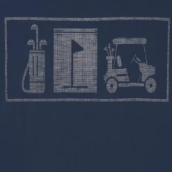 T-Shirt Graphic Crew: Blå>PGA Tour Best
