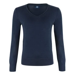 Vernon V-Neck Merino Blå>Cutter & Buck Clearance