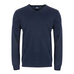 Vernon V-Neck Merino Blå>Cutter & Buck Discount