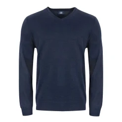 Vernon V-Neck Merino Blå>Cutter & Buck Discount
