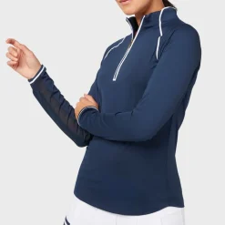 Veronica 1/4 Zip Blå>Original Penguin Discount