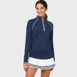 Veronica 1/4 Zip Blå>Original Penguin Discount