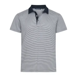 Virtue Polo Stripes Blå>Cutter & Buck Clearance