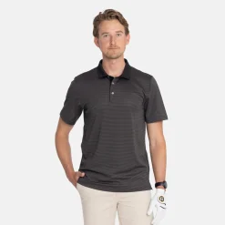 Virtue Polo Stripes Svart>Cutter & Buck Clearance
