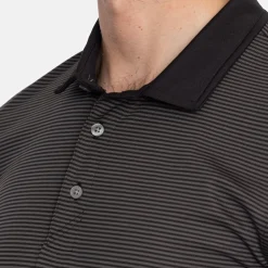 Virtue Polo Stripes Svart>Cutter & Buck Clearance