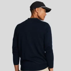 V-Neck Merino Blend Blå>Lyle & Scott New