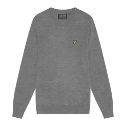 V-Neck Merino Blend Grå>Lyle & Scott Best