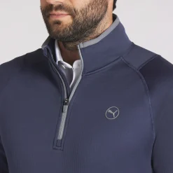 Waffle Fleece 1/4 Zip>Puma Hot