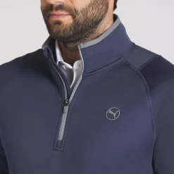 Waffle Fleece 1/4 Zip>Puma Hot