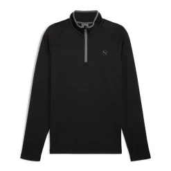 Waffle Fleece 1/4 Zip Svart>Puma Discount