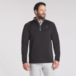 Waffle Fleece 1/4 Zip Svart>Puma Discount