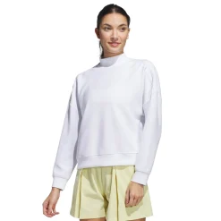 W Beyond Spacer Mock Layer Sweatshirt Vit>Adidas Outlet