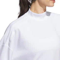 W Beyond Spacer Mock Layer Sweatshirt Vit>Adidas Outlet