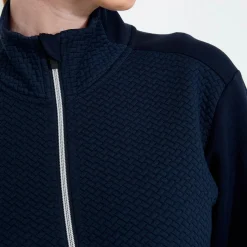 W Carden Midlayer Jkt Blå>Abacus New