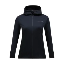 W Light Zip Hood Svart>Peak Performance Clearance