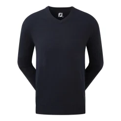 Wool Blend V-Neck Blå>FootJoy Best