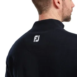 Wool Blend 1/2 Zip Blå>FootJoy Hot