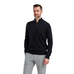 Wool Blend 1/2 Zip Blå>FootJoy Hot