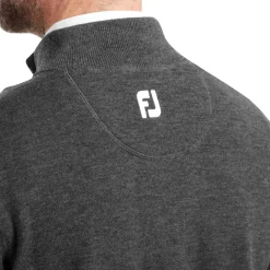 Wool Blend 1/2 Zip Grå>FootJoy Clearance