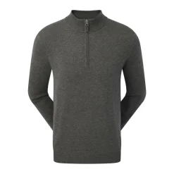 Wool Blend 1/2 Zip Grå>FootJoy Clearance