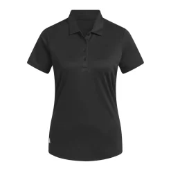 W Solid Performance Short Sleeve Polo Shirt Svart>Adidas Discount