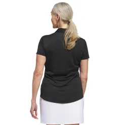 W Solid Performance Short Sleeve Polo Shirt Svart>Adidas Discount