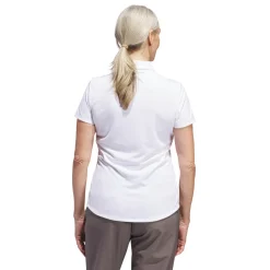 W Solid Performance Short Sleeve Polo Shirt Vit>Adidas Discount