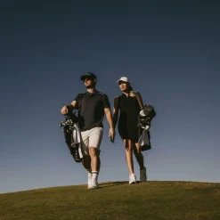 W Tech Dress Zip Collar Svart>Bogeys & Birdies