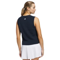W Ultimate Knit Tour Vest Blå>Adidas New