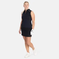 W Woven Stretch Skort Svart>Bogeys & Birdies Outlet