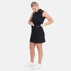 W Woven Stretch Skort Svart>Bogeys & Birdies Outlet