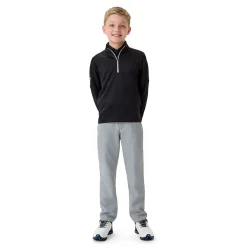 Youth Ls 1/4 Zip Hex Fleece Svart>Callaway Best