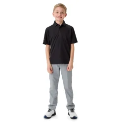 Youth Unisex Solid Polo Svart>Callaway