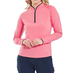 1/4 Zip Ls Sun Protection Shirt>FootJoy Clearance